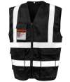 RS477 R477X Result Safe-Guard Heavy Duty Poly/Cotton Security Vest Black colour image